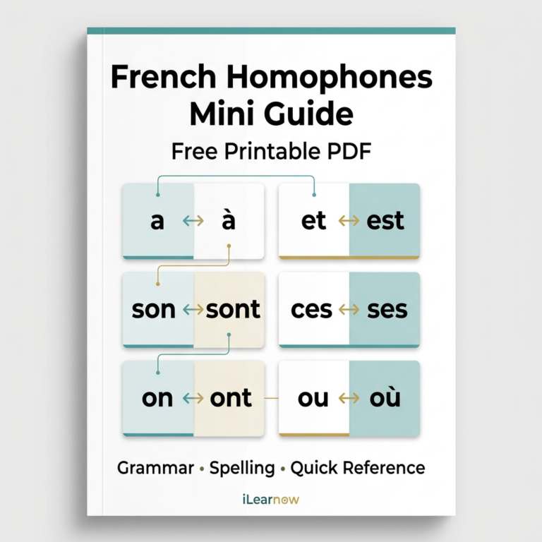 French Homophones Mini Guide (FREE)