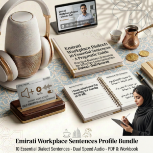 Emirati Arabic Listening Practice: Business & Workplace Small Phrases (Audio & Script)