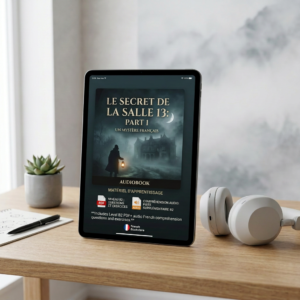 B2 French Listening Practice: Le Secret de la Salle 13 – Part 1 (Audio & PDF Story) (Copy)